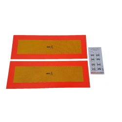Tablice tablica wyróżniająca przyczepy naczepy TIR 565 X 196 mm 2 sztuki